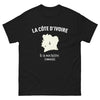 T-shirt Côte d'Ivoire noir face - où mon histoire commence