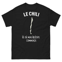 Thumbnail for T-shirt Le Chili noir - Là où mon histoire commence