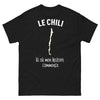 T-shirt Le Chili noir - Là où mon histoire commence