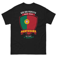 Thumbnail for T-shirt Portugais noir - humour et fierté