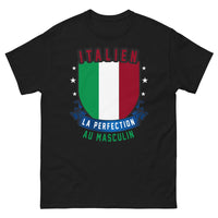 Thumbnail for T-shirt Italie noir face - dolce vita et fierté italienne
