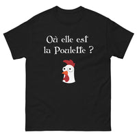 Thumbnail for T-shirt Bretagne noir - Où elle est la poulette ?
