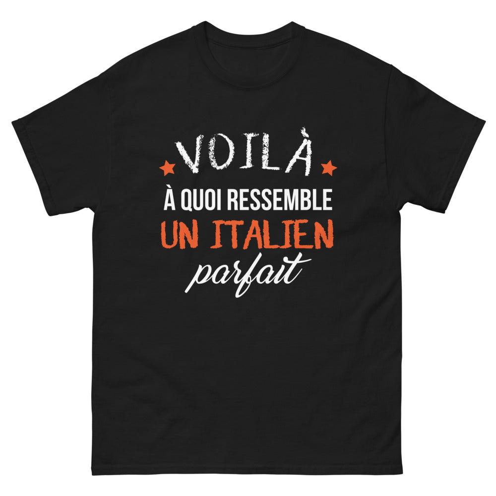 T-shirt Italie noir - parfait style sombre