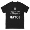 T-shirt Mayol noir - pas besoin de thérapie, juste Mayol