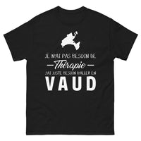 Thumbnail for T-shirt Vaud voyage en Suisse noir - j'ai juste besoin d'aller en Vaud