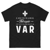 T-shirt Var noir - Je n'ai pas besoin de thérapie
