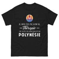 Thumbnail for T-shirt Polynésie noir - Évasion polynésienne