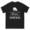 T-shirt Sénégal noir - Je n'ai pas besoin de thérapie