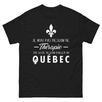 Thumbnail for T-shirt Québec noir - citation humour Québec