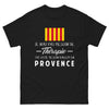 T-shirt Provence noir - Pas besoin de thérapie