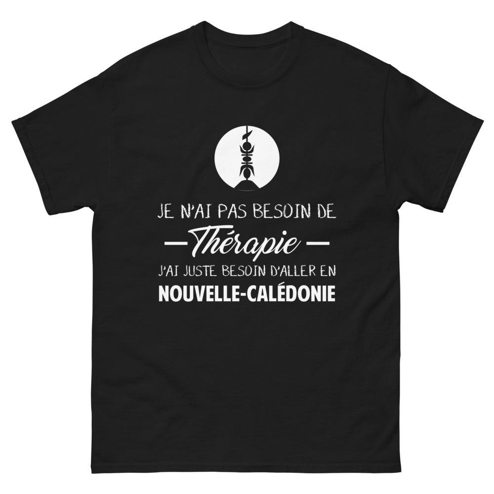 T-shirt Nouvelle-Calédonie noir - humour voyage