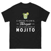 T-shirt Mojito sombre noir - pas besoin de thérapie