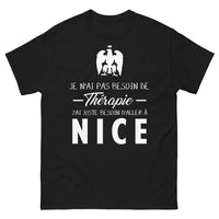 Thumbnail for T-shirt Nice noir - pas besoin de thérapie