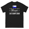 T-shirt Lac Saint-Jean noir - humour et fierté locale