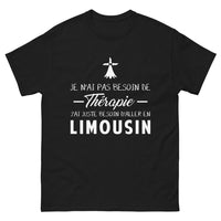 Thumbnail for T-shirt Limousin noir - besoin d'aventure