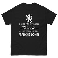 Thumbnail for T-shirt Franche-Comté noir - pas besoin de thérapie