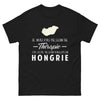 T-shirt Hongrie noir face - Pas besoin de thérapie