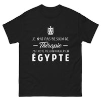 Thumbnail for T-shirt Égypte noir - pas besoin de thérapie