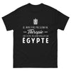 T-shirt Égypte noir - pas besoin de thérapie