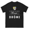 T-shirt Drôme noir face - pas besoin de thérapie