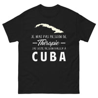 Thumbnail for T-shirt Cuba noir - besoin d'aller à Cuba