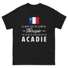 T-shirt Acadie noir - Je n'ai pas besoin de thérapie
