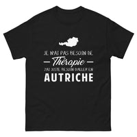 Thumbnail for T-shirt Autriche noir - Pas besoin de thérapie