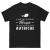 T-shirt Autriche noir - Pas besoin de thérapie
