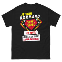 Thumbnail for T-shirt Normand noir - quel est ton super pouvoir