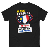 Thumbnail for T-shirt Acadien noir - Je suis Acadien