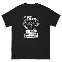 Thumbnail for T-shirt Assistant(e) Maternelle noir - super pouvoir AMP