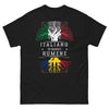 T-shirt Italiano di radici rumene nero - Humor e fierezza