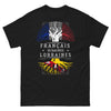 T-shirt Lorraine noir - Français de Racines Lorraines