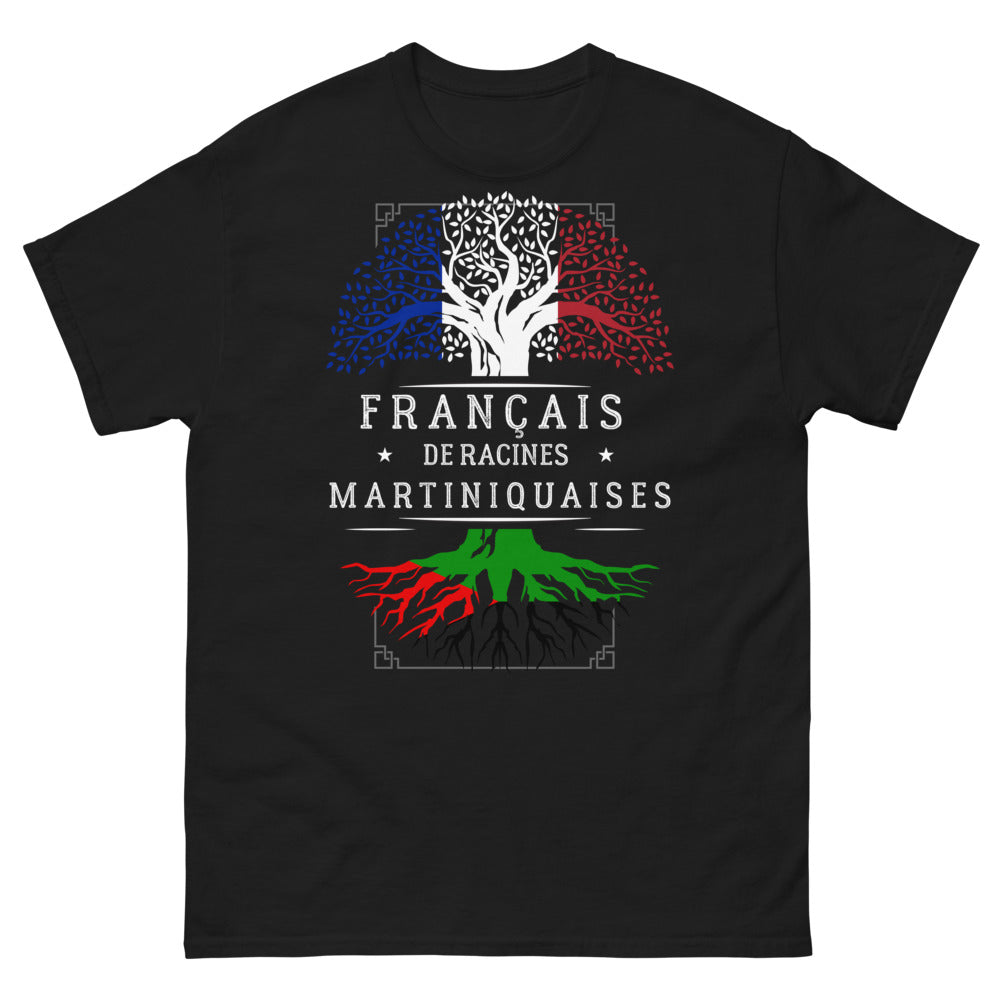 T-shirt Martinique noir - Français de racines martiniquaises