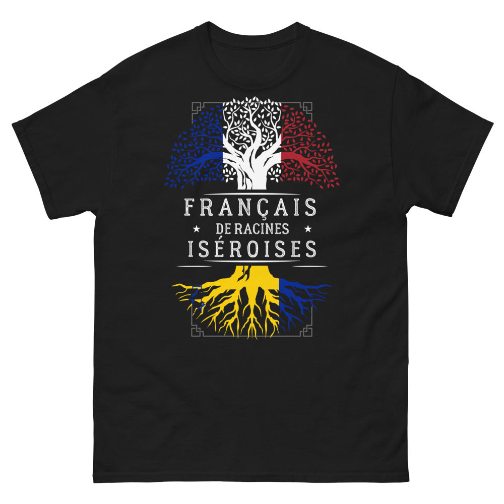 T-shirt Iséroises noir - Racines françaises fièrement affichées