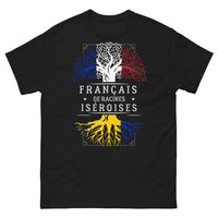 Thumbnail for T-shirt Iséroises noir - Racines françaises fièrement affichées