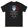 T-shirt Français de Racines berrichonnes noir - design sombre et fier