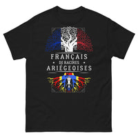 Thumbnail for T-shirt Ariège noir - Français de racines ariégeoises