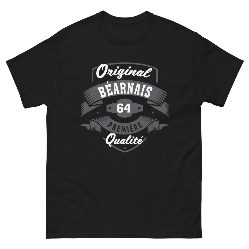 T-shirt Béarn noir - humour béarnais et fierté locale