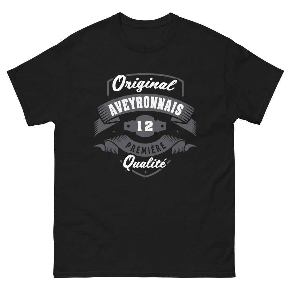 T-shirt Aveyronnais noir - Original Aveyronnais