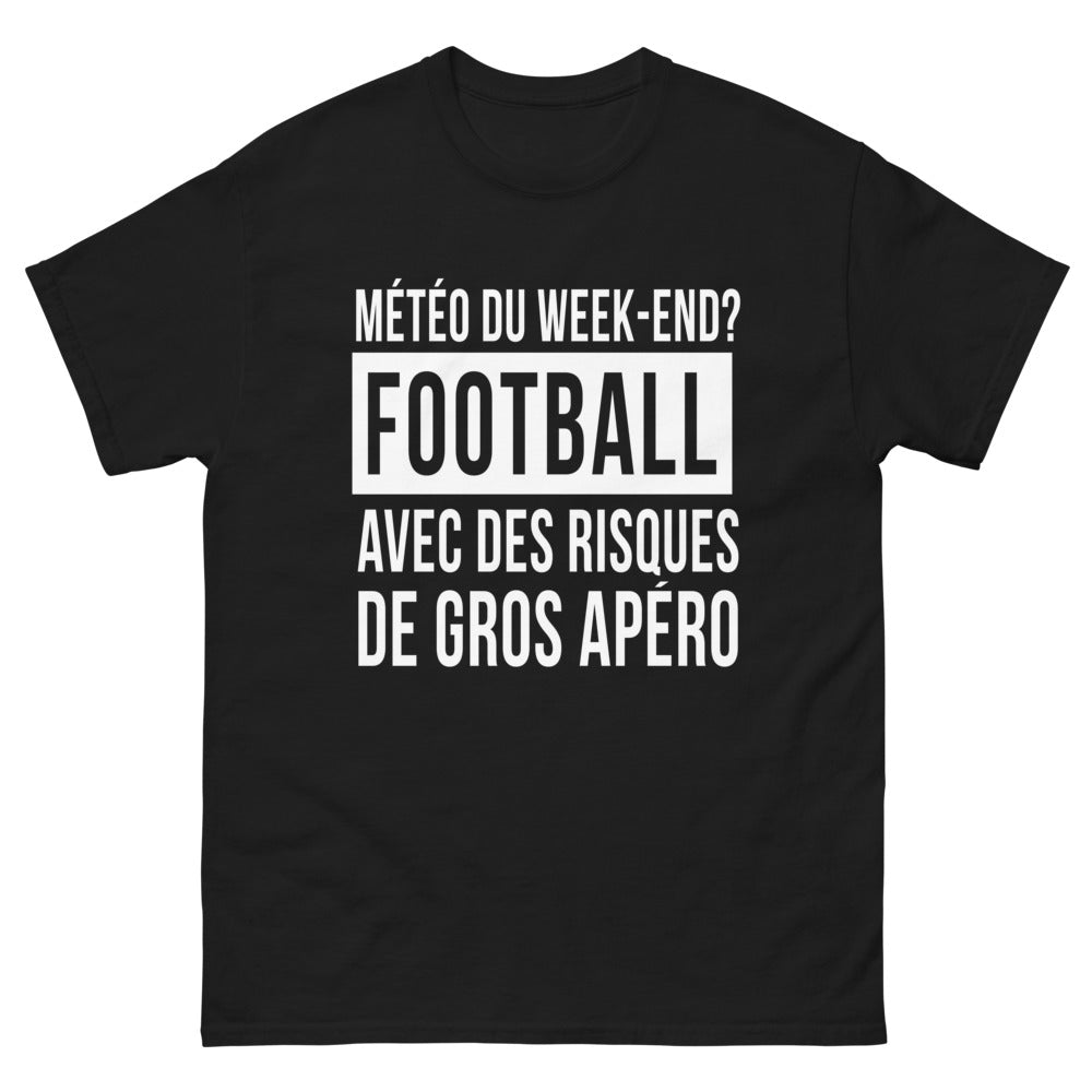 T-shirt Football & Apéro noir - Météo du Week-end: Football et Apéro