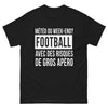 T-shirt Football & Apéro noir - Météo du Week-end: Football et Apéro