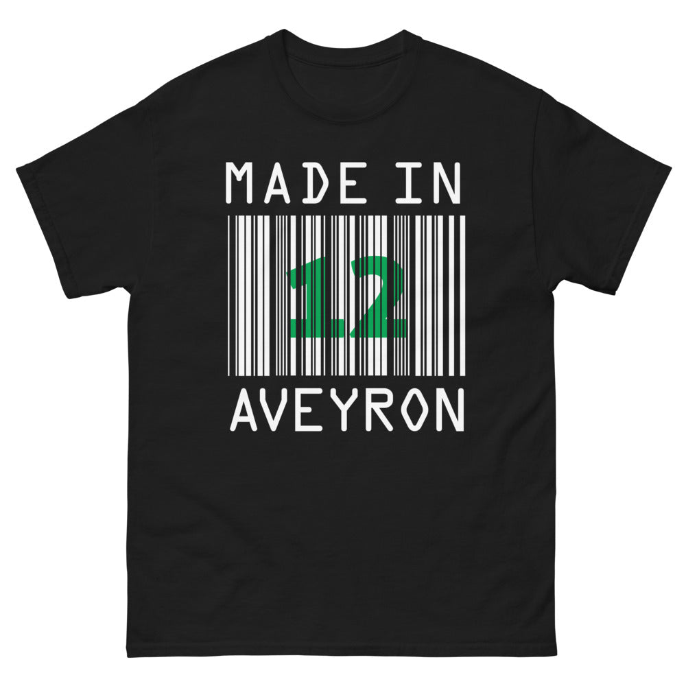 T-shirt Aveyron noir - Made in Aveyron
