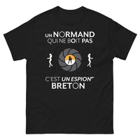Thumbnail for T-shirt Normand noir - espion breton