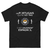 T-shirt Portugais noir - Un Portugais qui ne boit pas