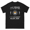 T-shirt Lorraine noir face - Un Lorrain qui ne boit pas