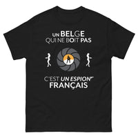 Thumbnail for T-shirt Belge noir - Un Belge Qui Ne Boit Pas