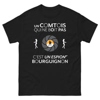 Thumbnail for T-shirt Comtois noir - espion bourguignon incognito