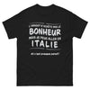 T-shirt Italie noir - L'argent n'achète pas le bonheur
