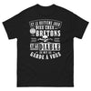 T-shirt Bretagne noir - diable au garde-à-vous, humour breton